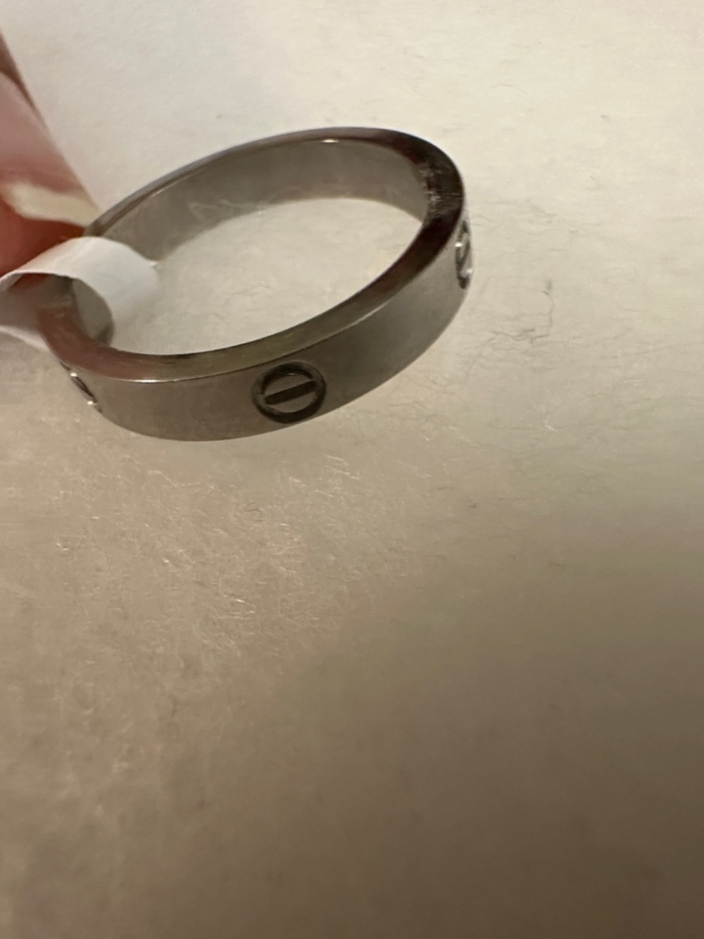 Classic Silver Screw-Accent Womens Band - Picture 4 of 5